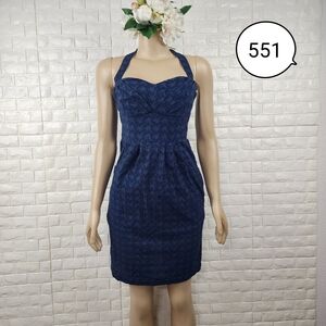girls from savoy size 0 navy blue dress